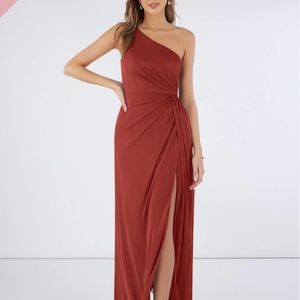 Azazie Bridesmaid dress Terracotta size A8